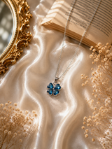 Sapphire Clover Necklace