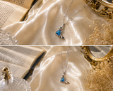 Bat Wing Heart Necklace