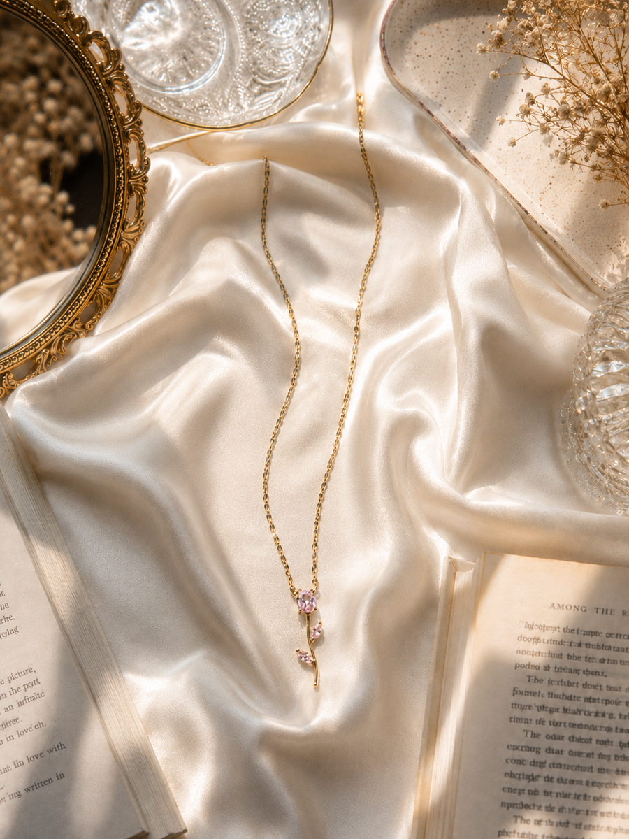 Anti Tarnish Tulip Necklace