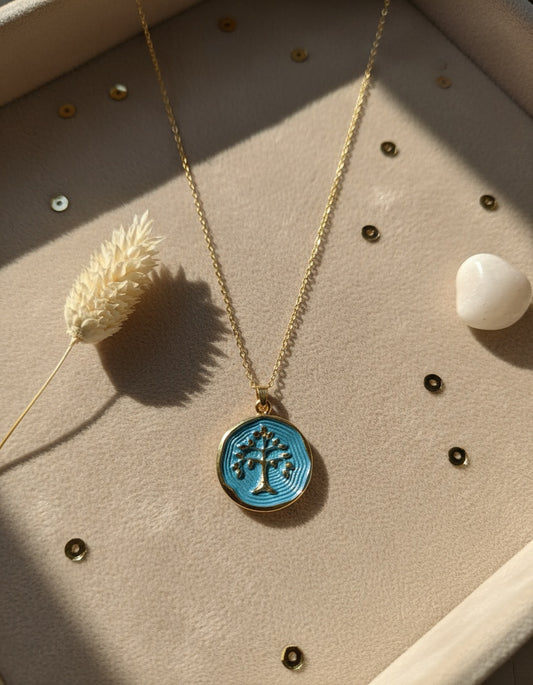 Sapphire Tree of Life Necklace