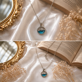 Moonlit Dolphin Pendant Necklace — Blue
