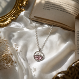 Moonlit Dolphin Pendant Necklace — Pink