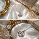 Moonlit Dolphin Pendant Necklace — Pink